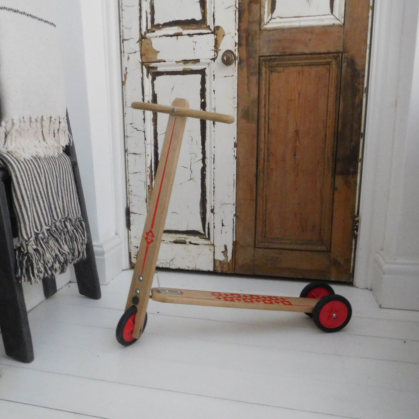 Vintage Wooden Scooter