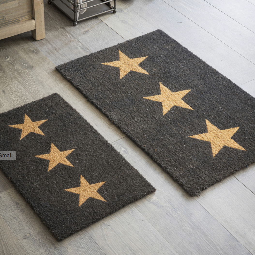 Three Star Charcoal Doormat Various Sizes