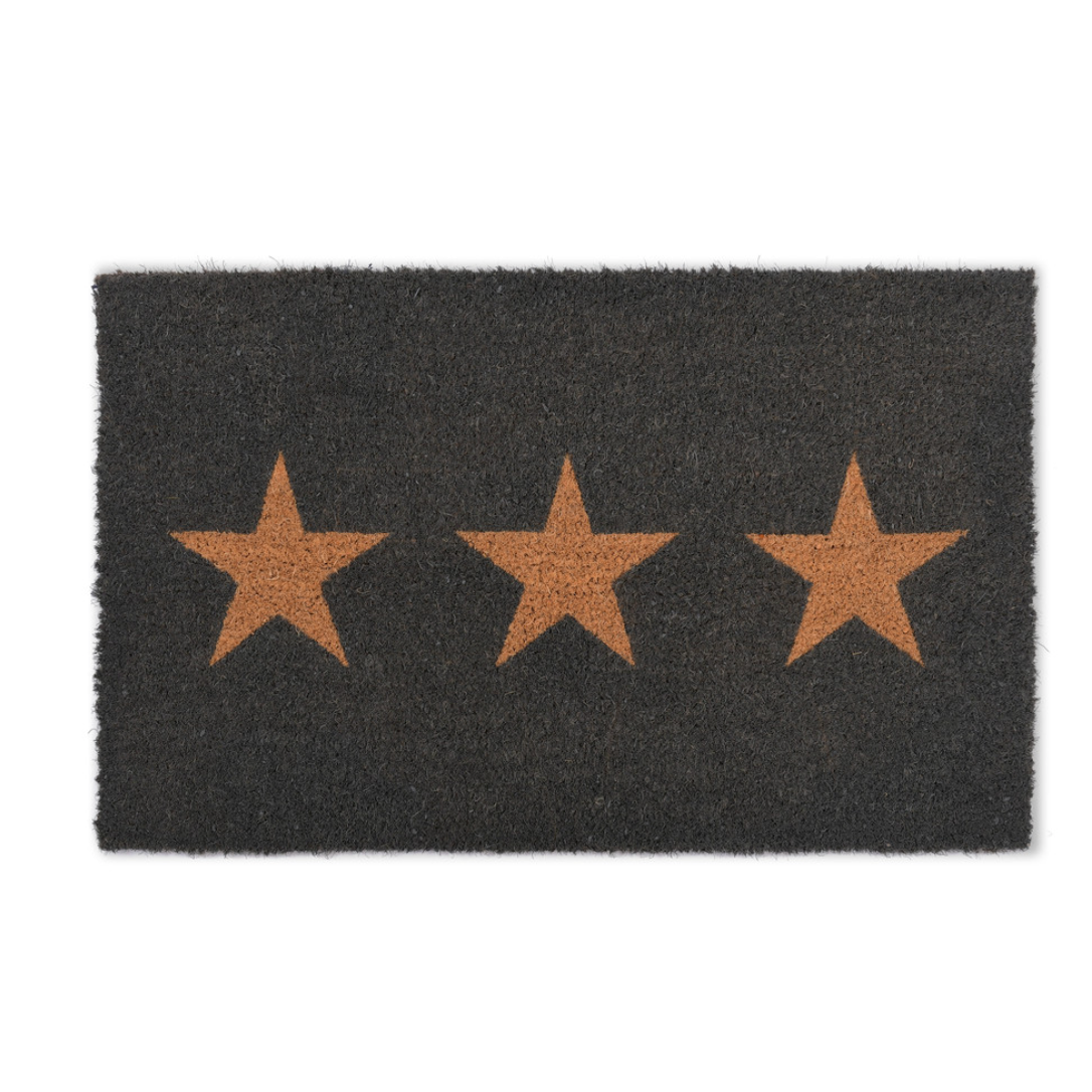 Three Star Charcoal Doormat Various Sizes