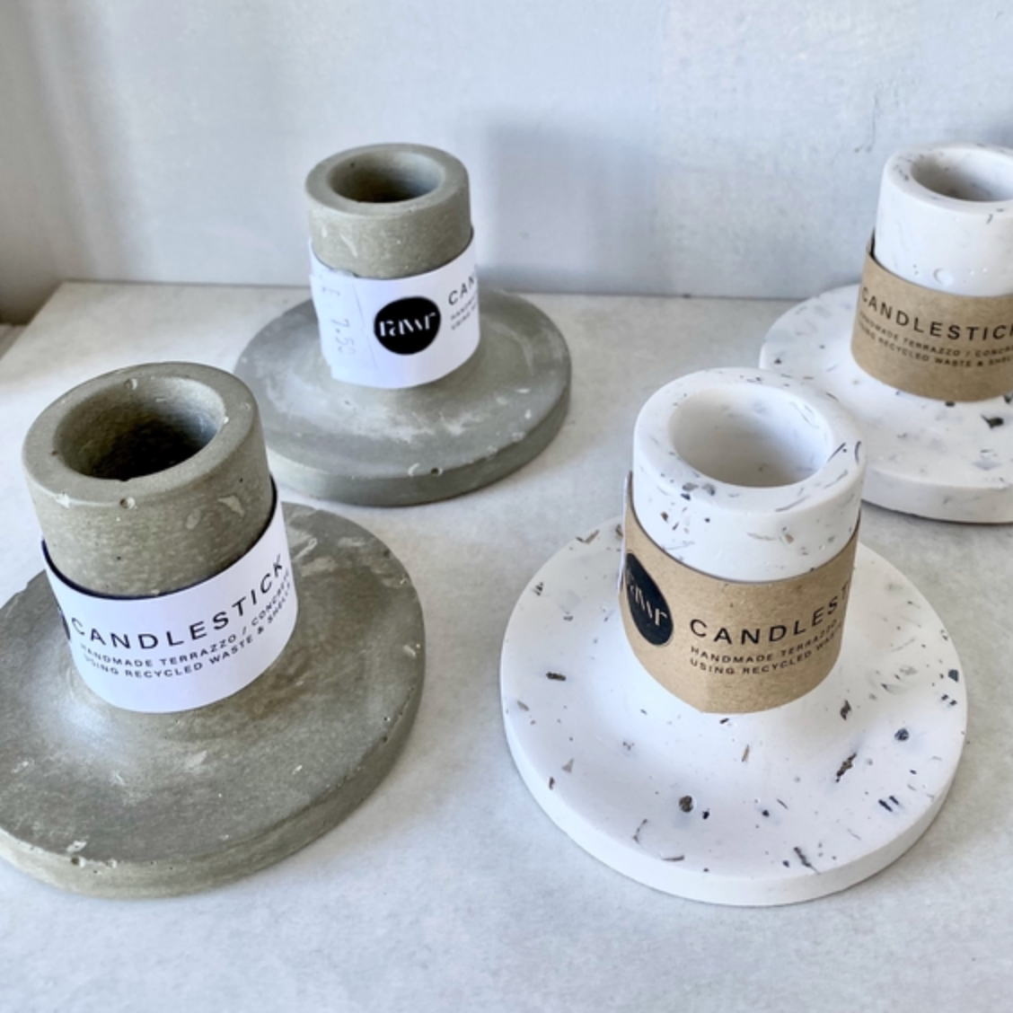 Handmade Recycled Candlestick - Various Finishes