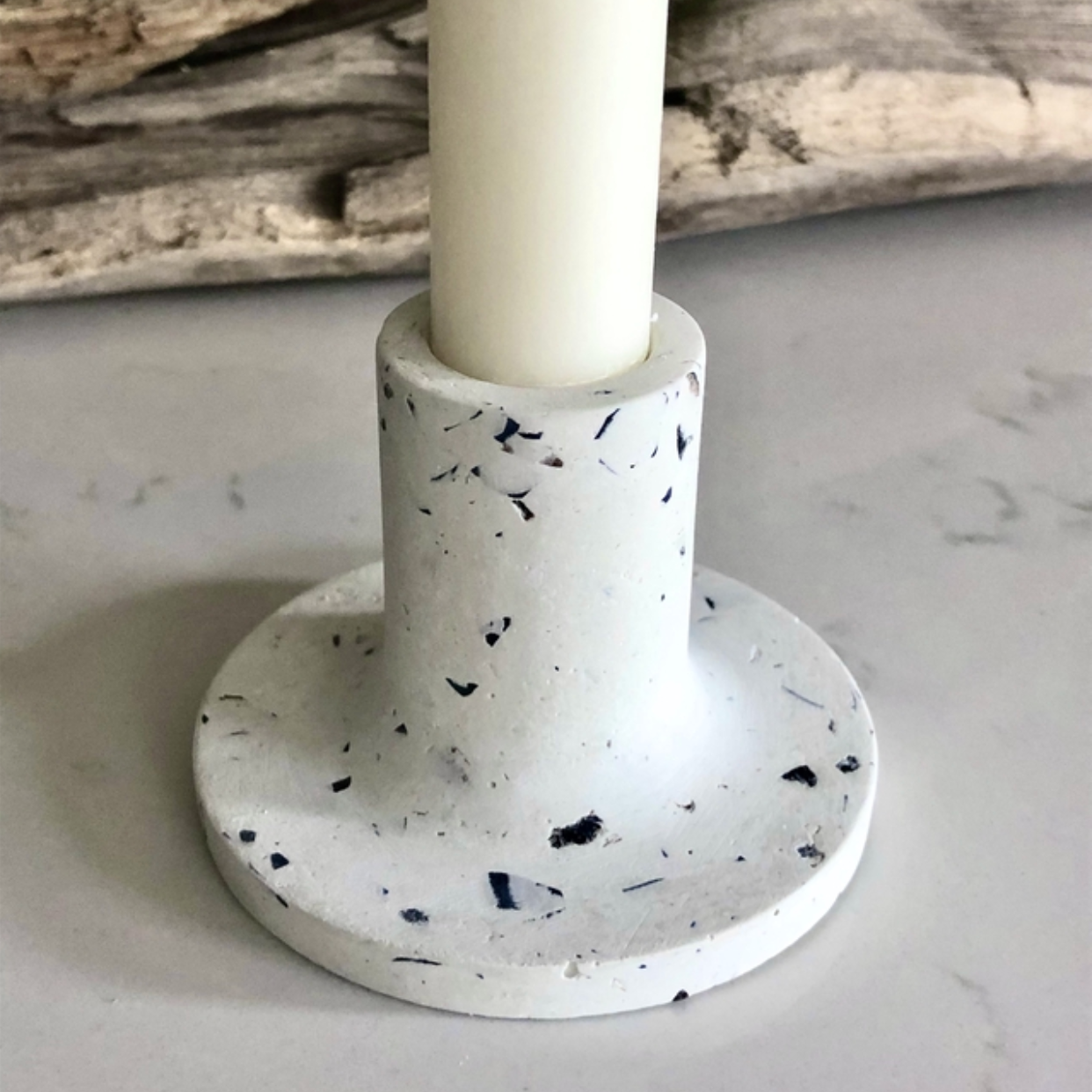 Handmade Recycled Candlestick - Various Finishes