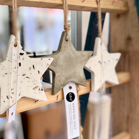 Handmade Hanging Star Decoration - Various Finishes