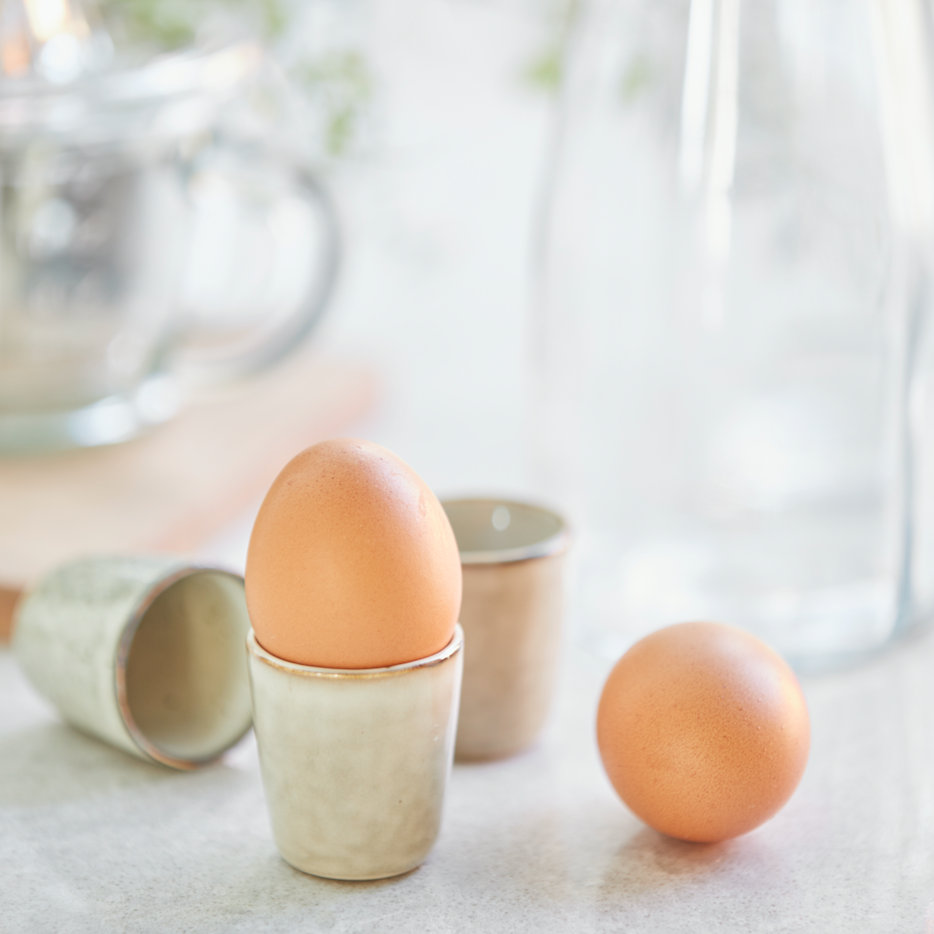 Set Of Four Stoneware Egg Cups