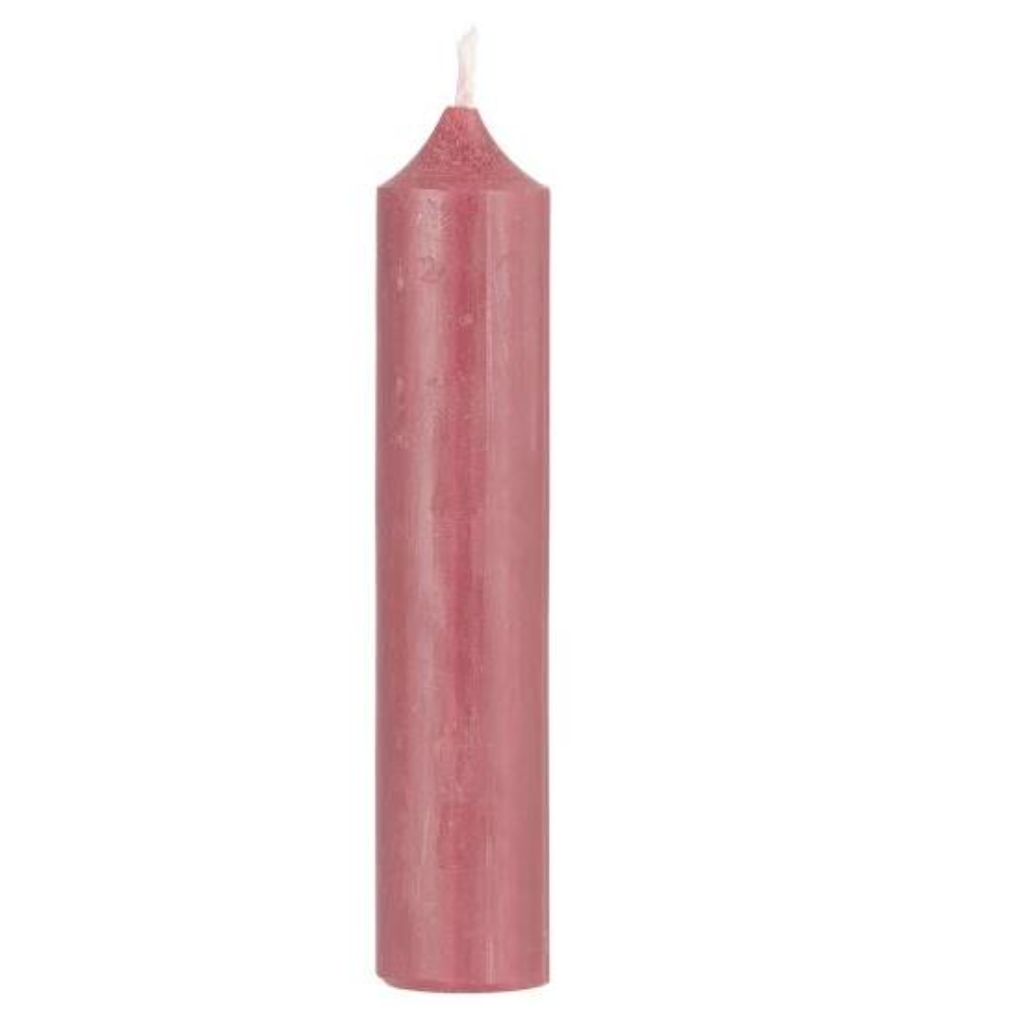 A Bundle Of Six Short Pink Candles