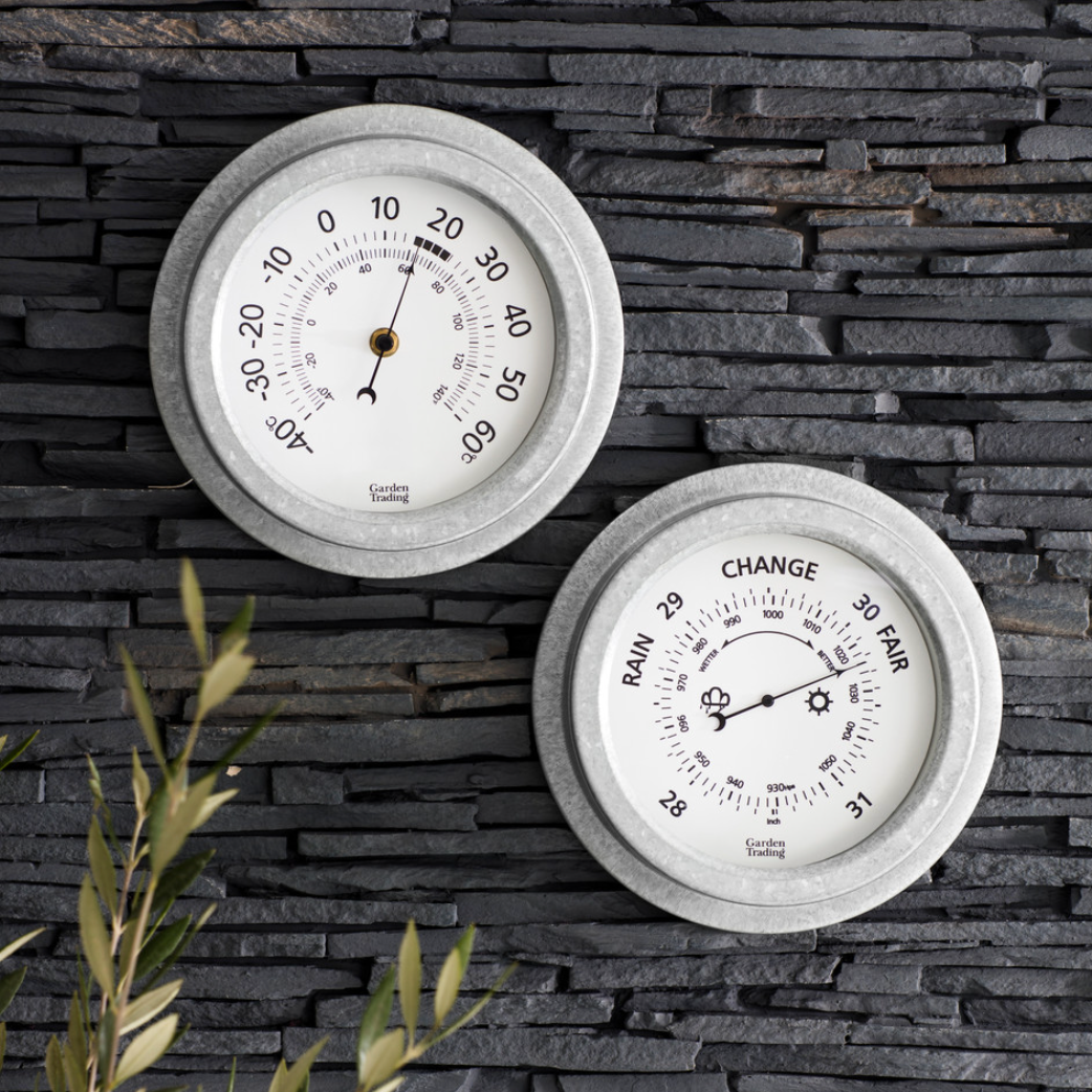 Galvanised Steel Outdoor Thermometer