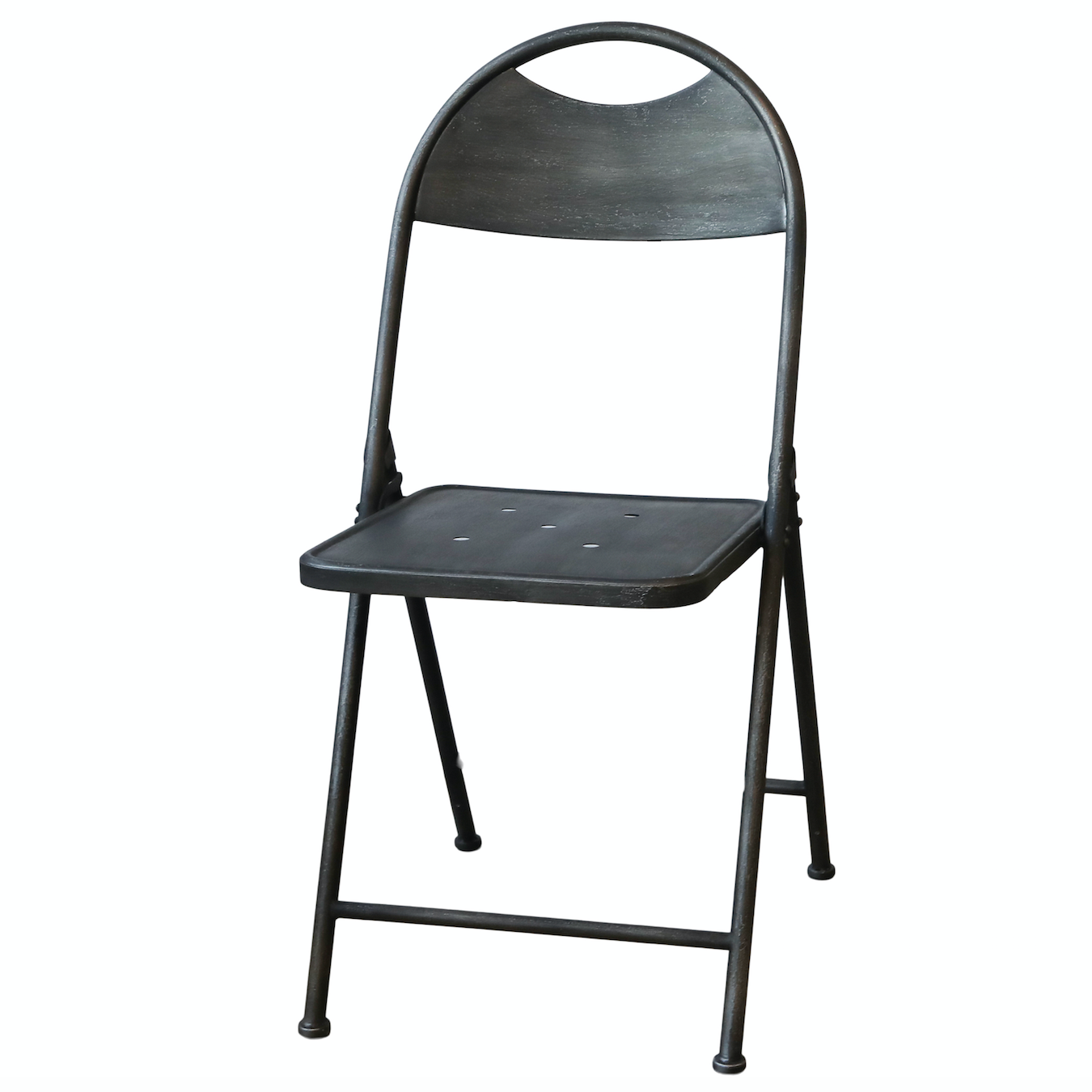 A Pair Of Factory Style Folding Chairs