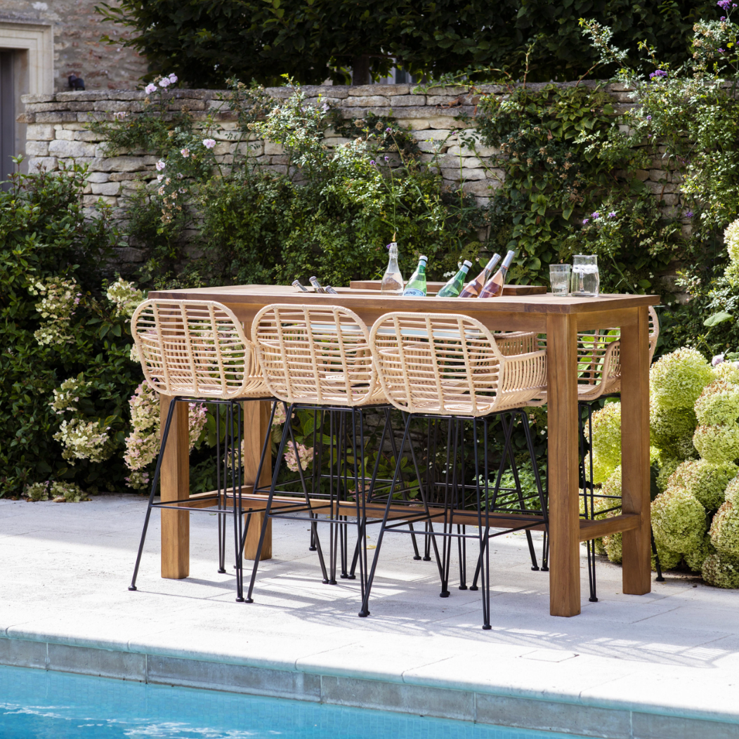 St Mawes Bar Table With Trough