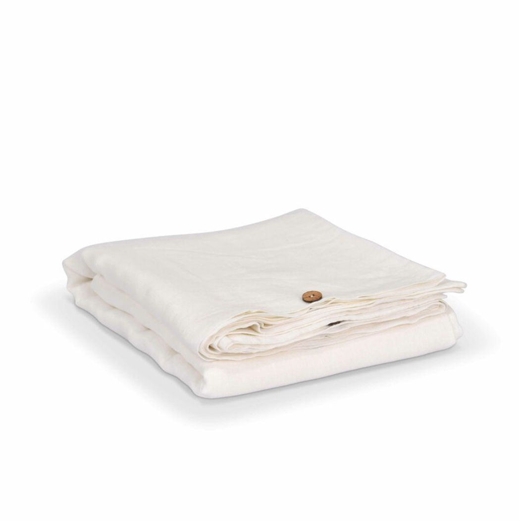 White Linen Duvet Cover - Various Sizes