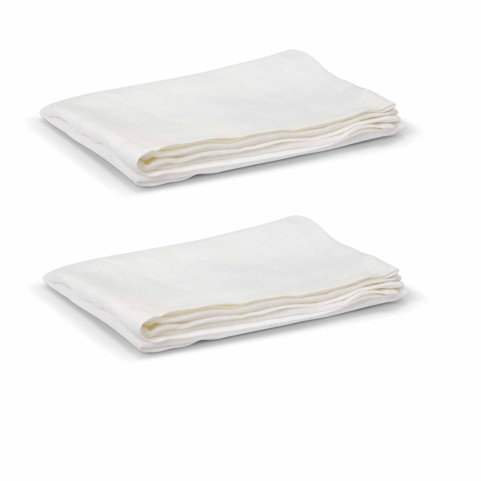 White Linen Set of Two Pillowcases
