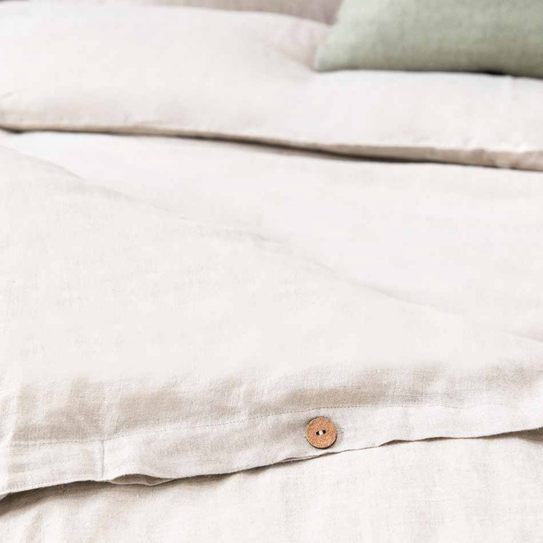 Natural Linen Duvet Cover - Various Sizes