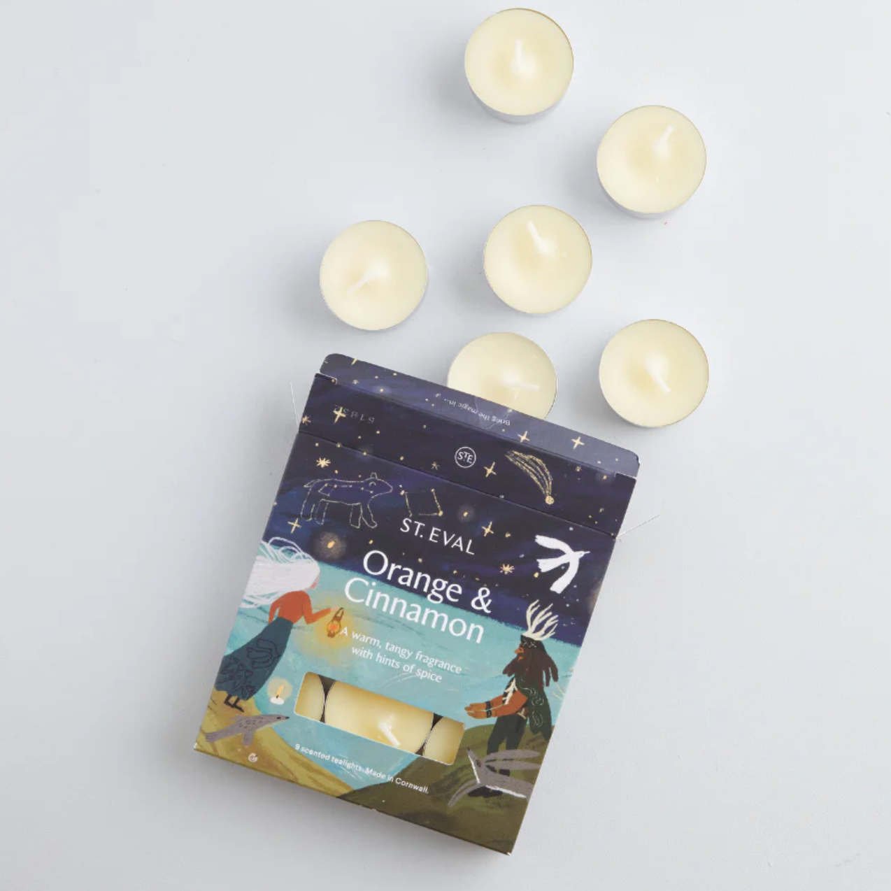 Orange and Cinnamon Scented Tealights