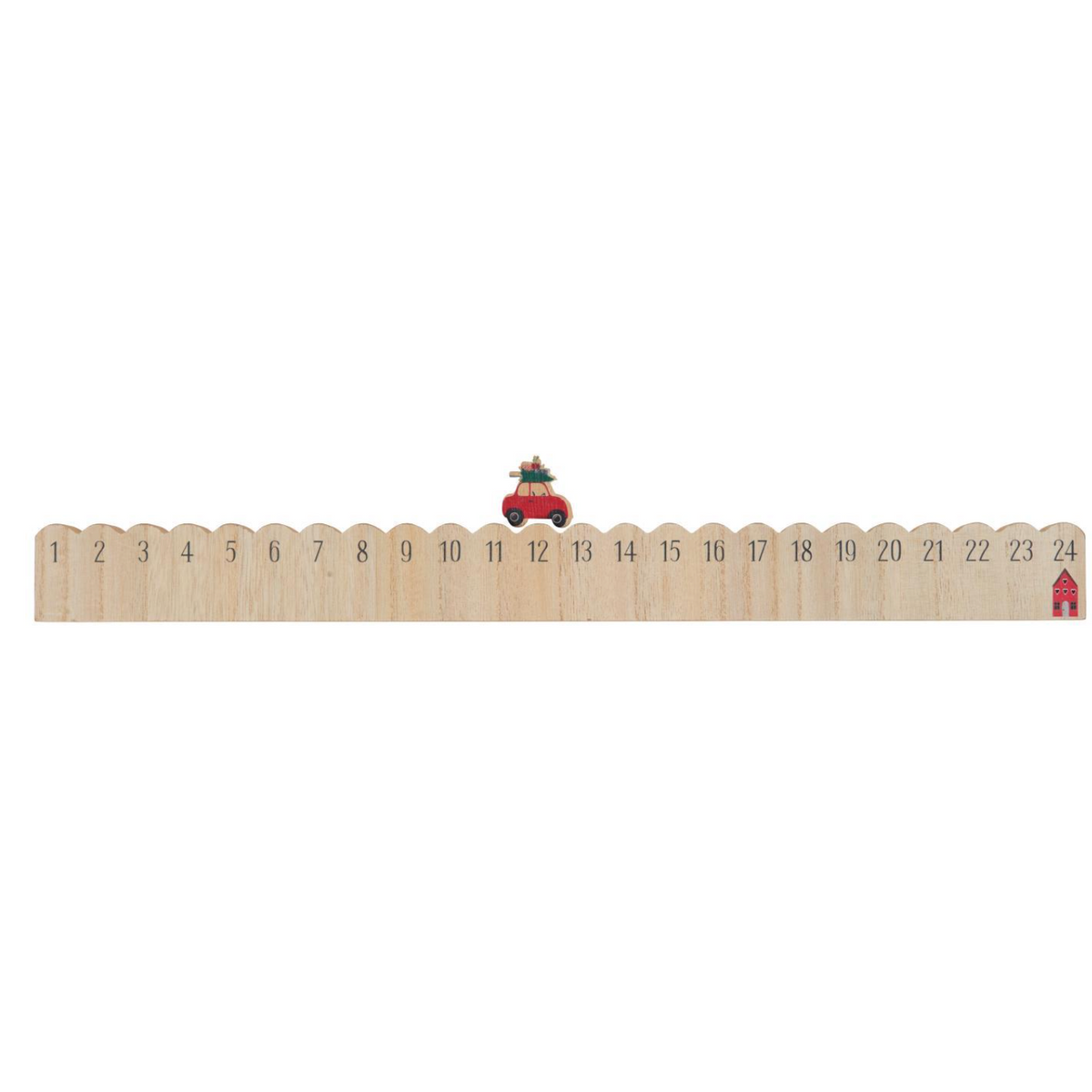 Wooden Christmas Car Advent Calendar