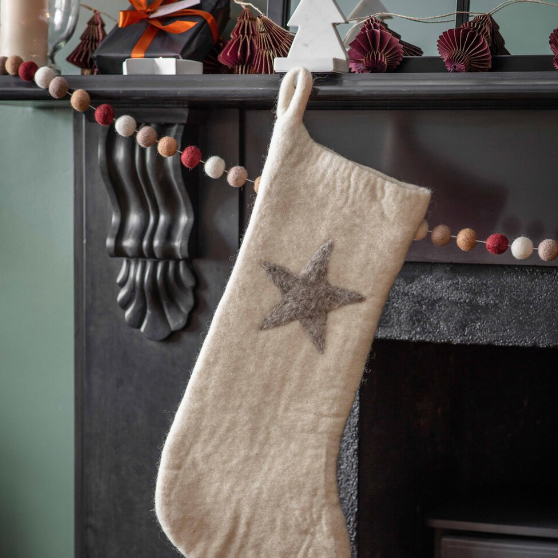 Marble Christmas Stocking Holder