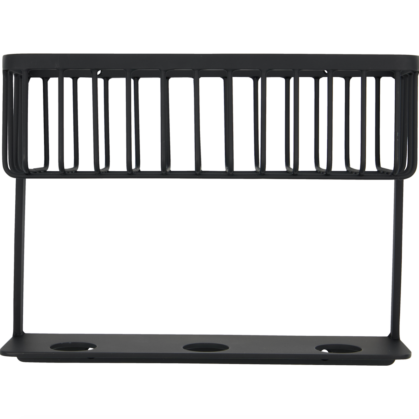 Black Bathroom Wall Basket
