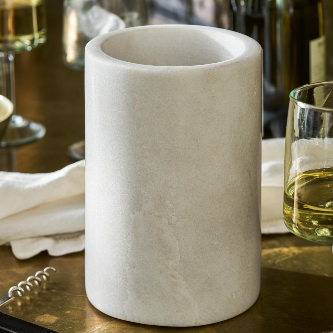 White Marble Wine Cooler