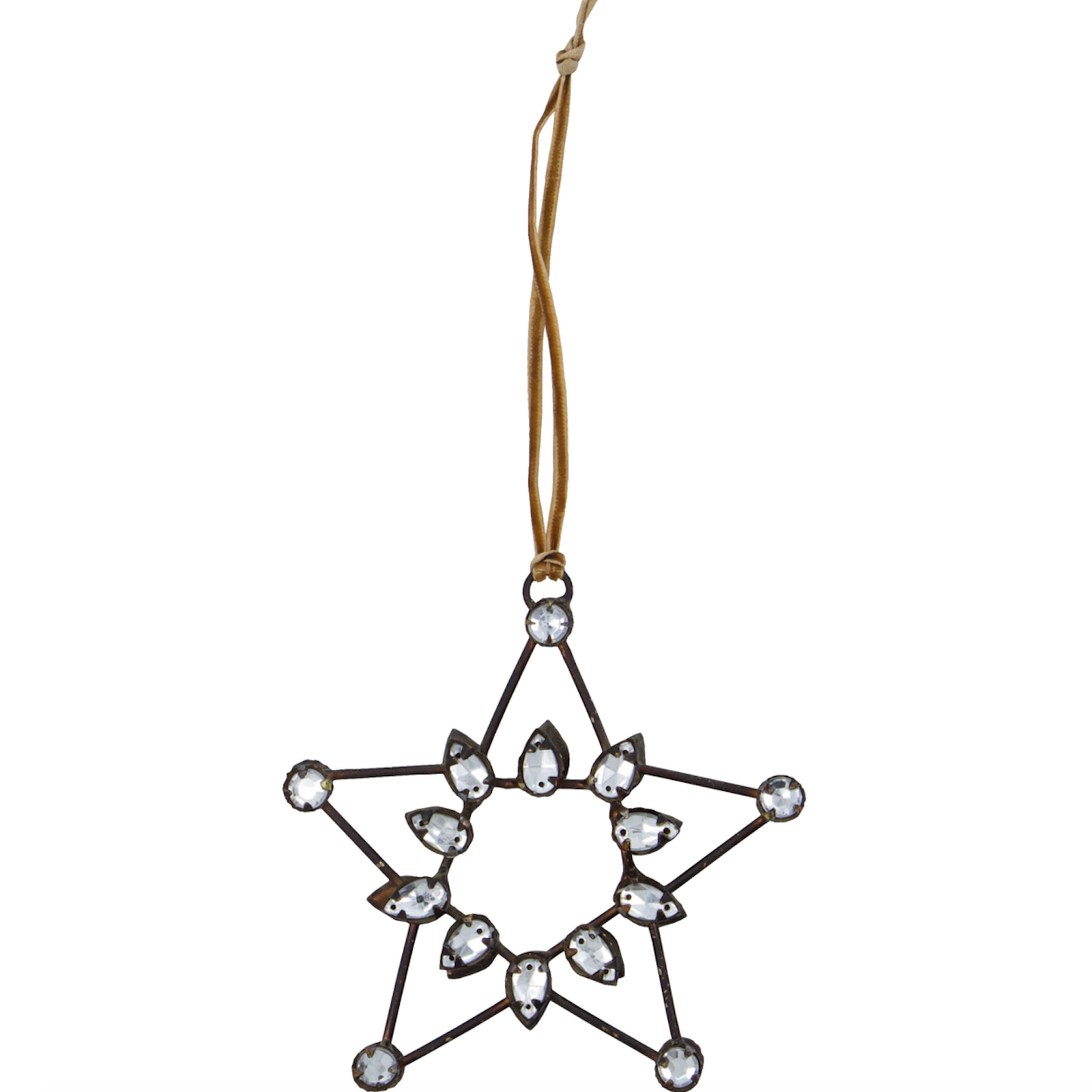 Handmade Metal Hanging Star Decoration