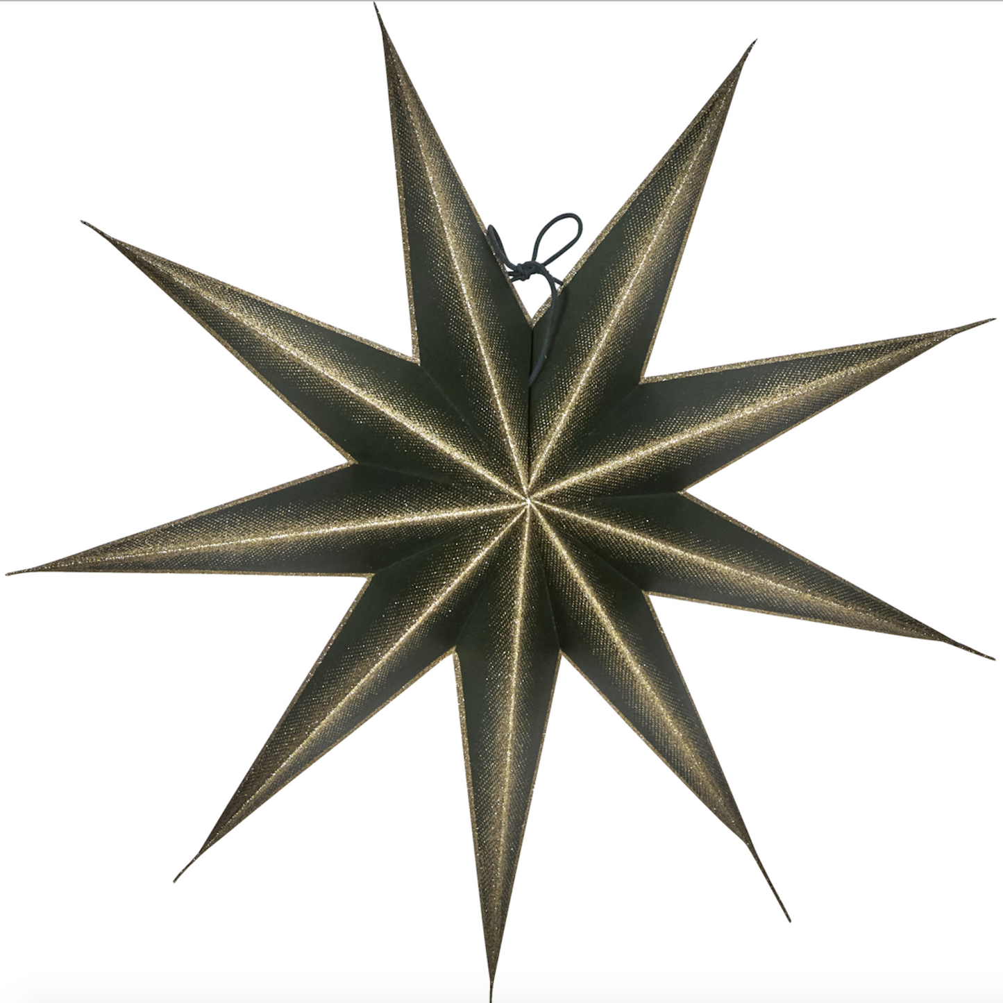 Handmade Green 9 Point Paper Star