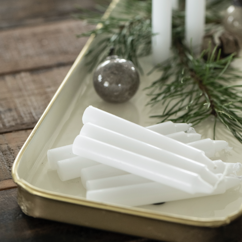 Metal Cone Candle Holder and Tapered Candle Gift Set