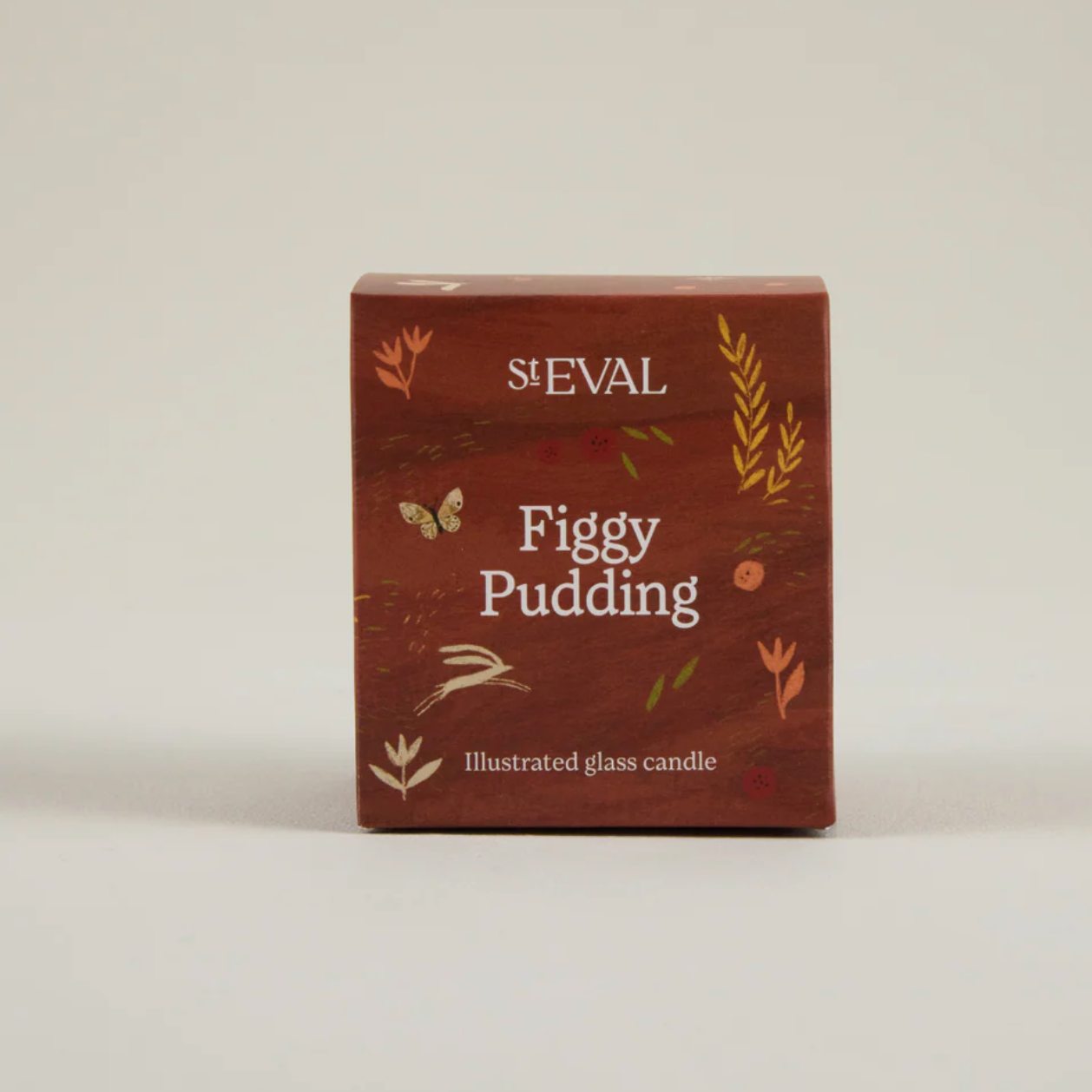 Christmas Figgy Pudding Glass Candle