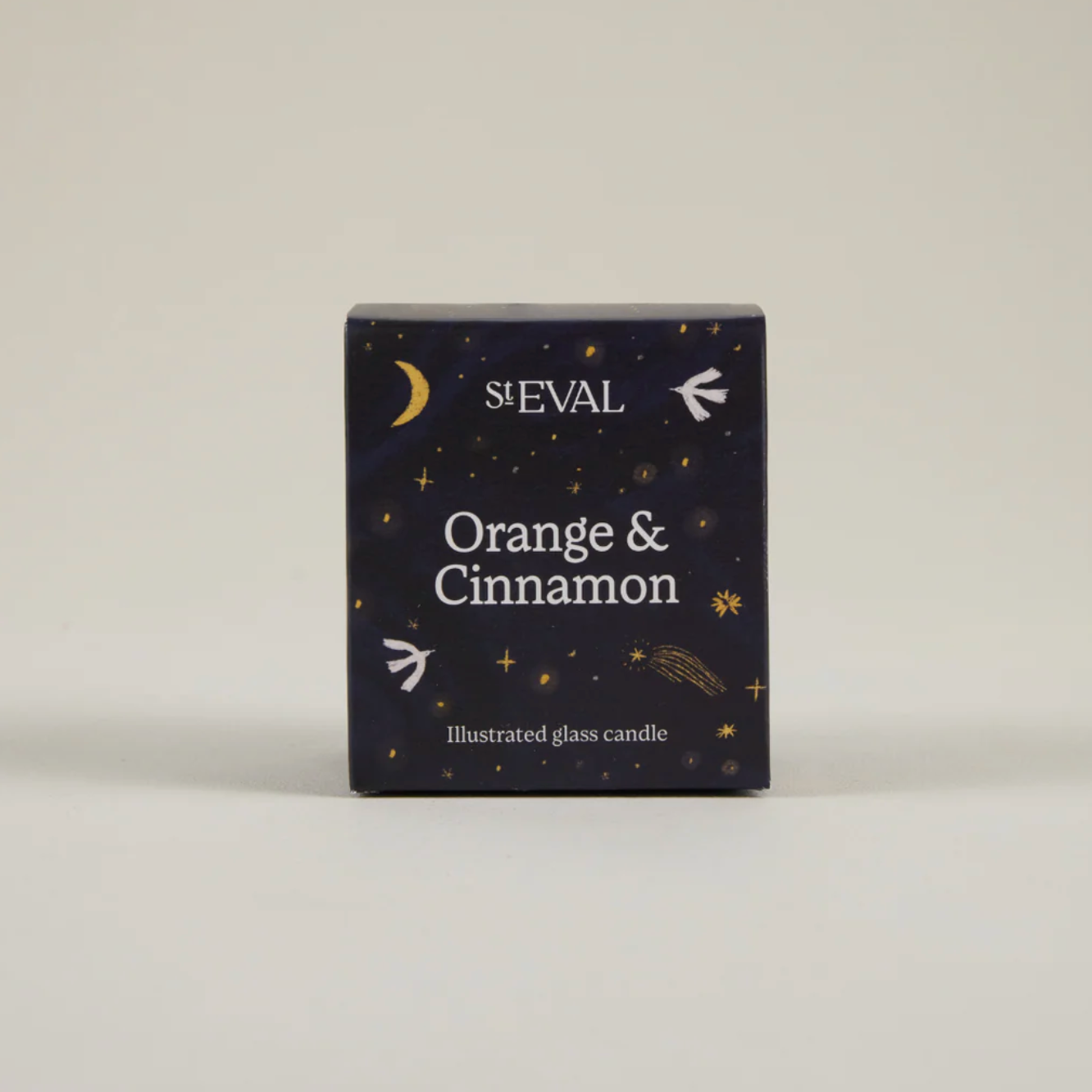 Orange and Cinnamon Glass Christmas Candle