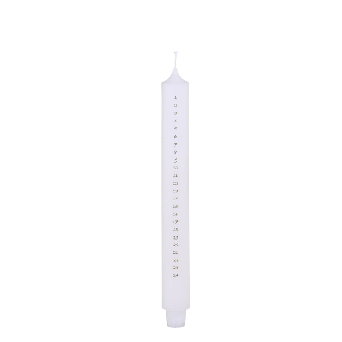 Tall Antique White Advent Candle