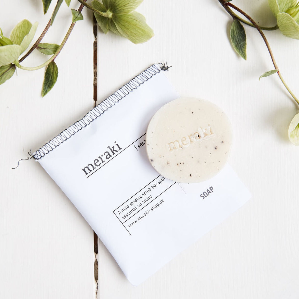 Meraki Small Round Sesame Gift Soap