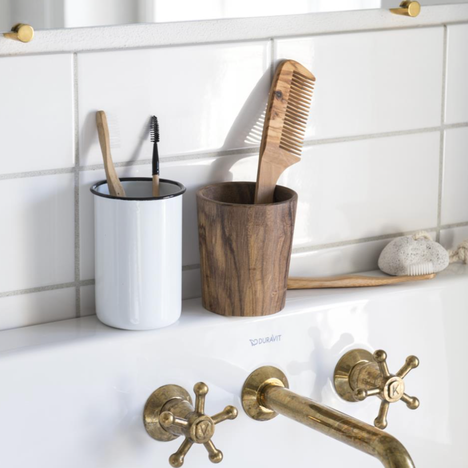 Enamel Toothbrush Holder