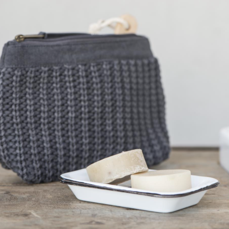 Two Part Enamel Soap Dish