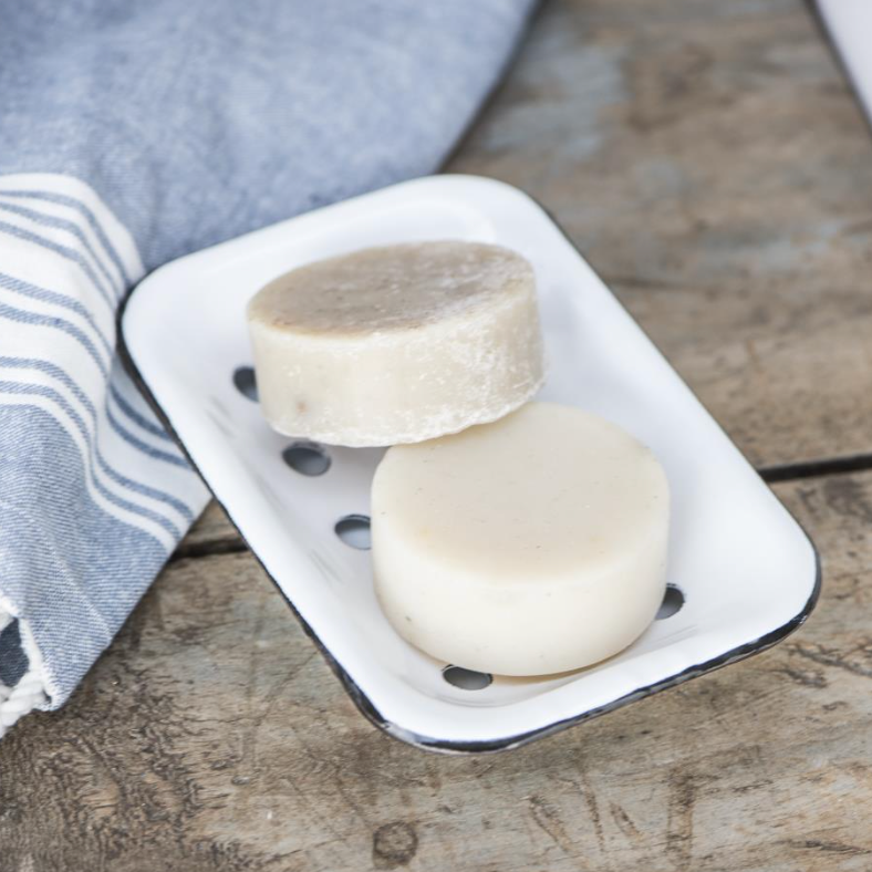 Two Part Enamel Soap Dish