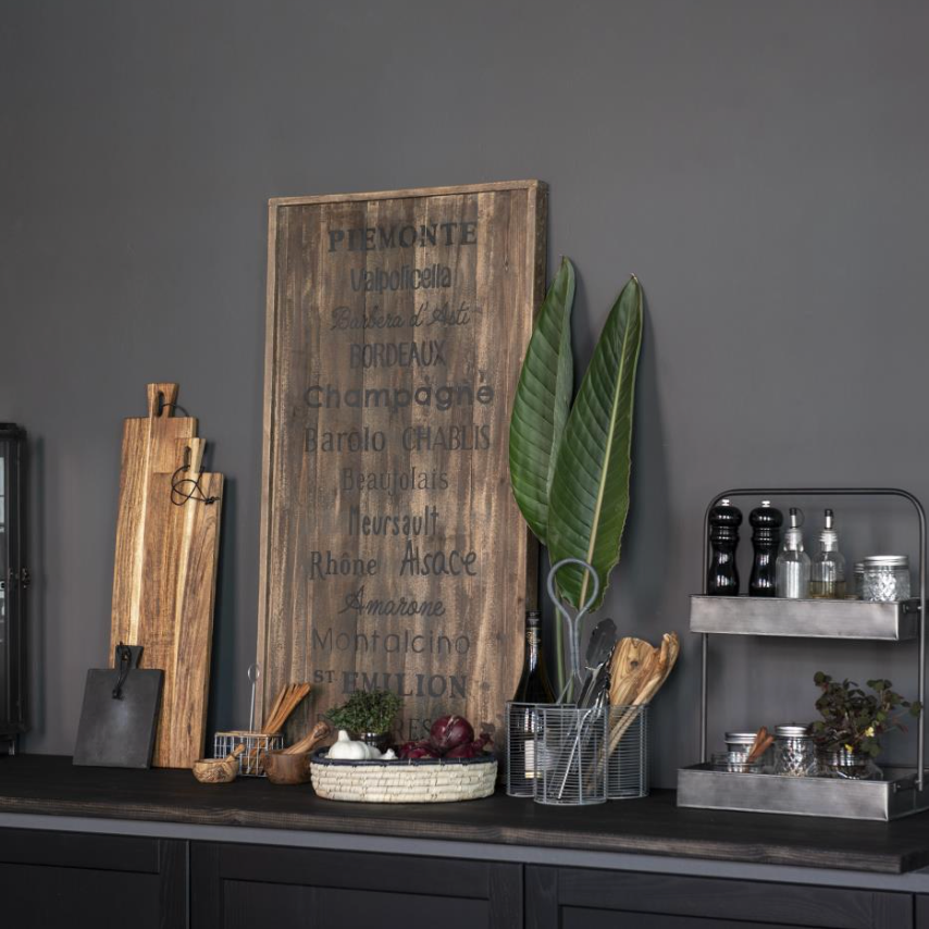 Large Wooden Wine Regions Sign