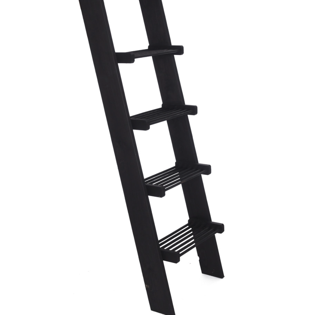 Moreton Wooden Slatted Shelf Ladder