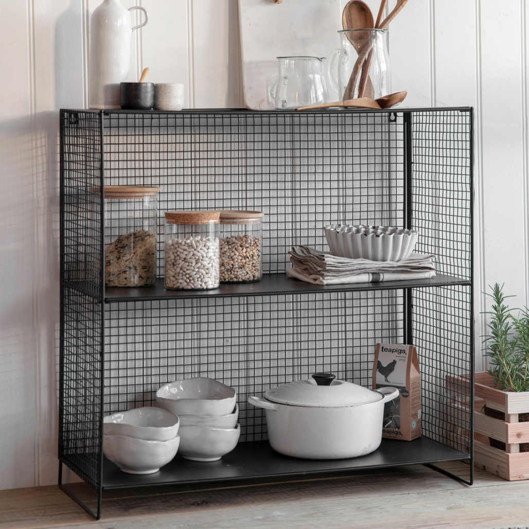 Hornton Metal Wire Storage Shelf Unit Various attic.room