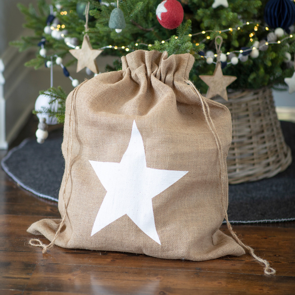White Star Christmas Sack