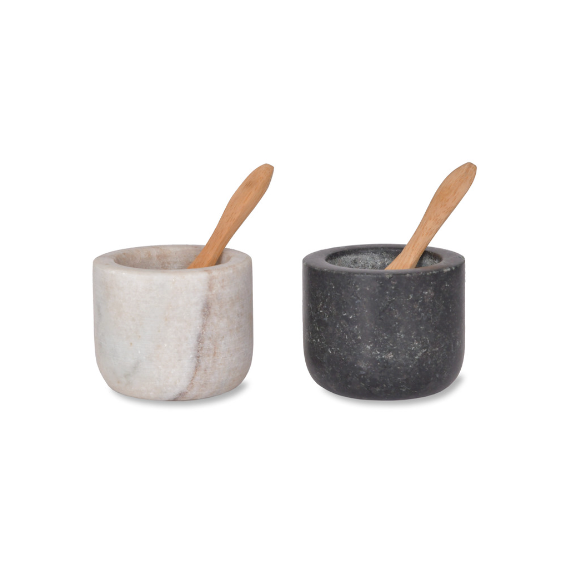 Granite and Marble Salt and Pepper Pot Set