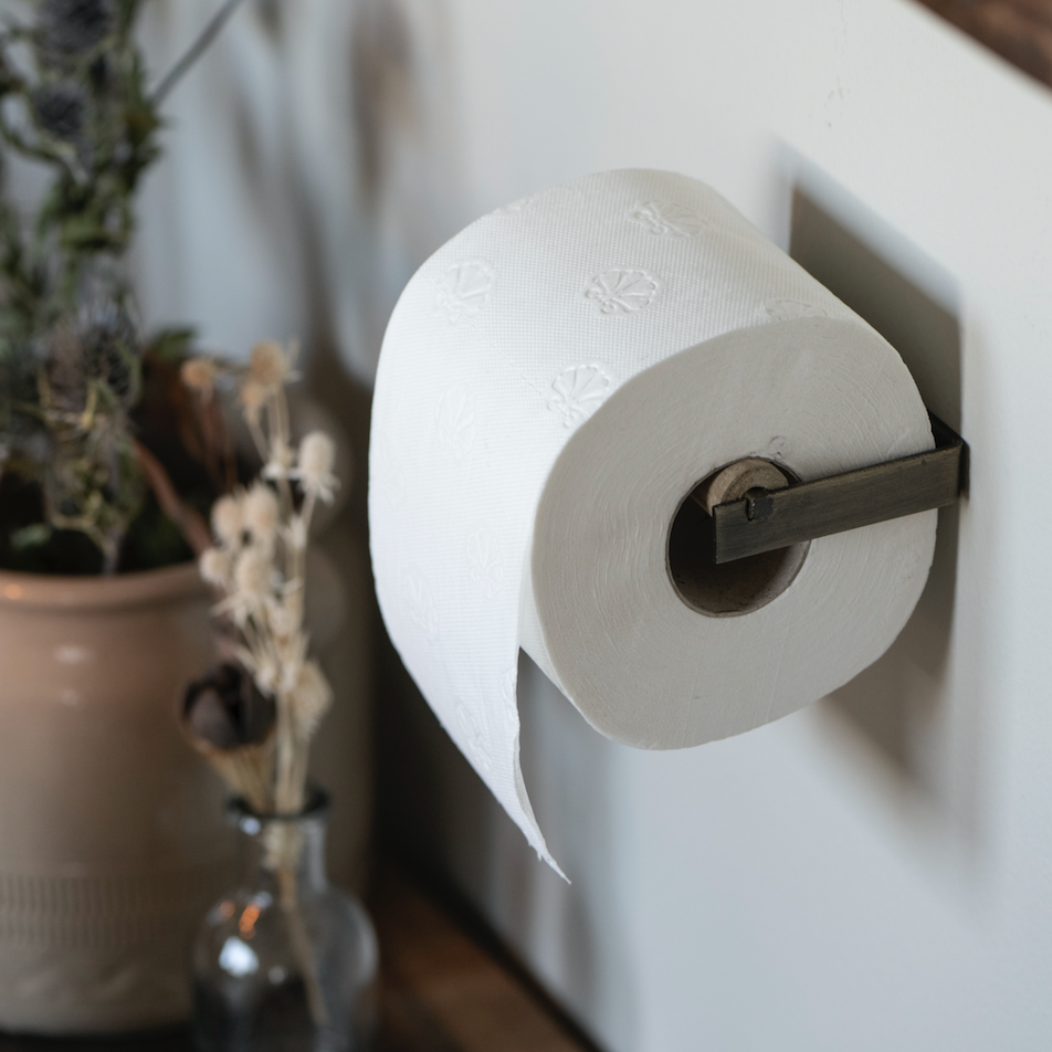 Industrial Style Toilet Roll Holder Various Colours