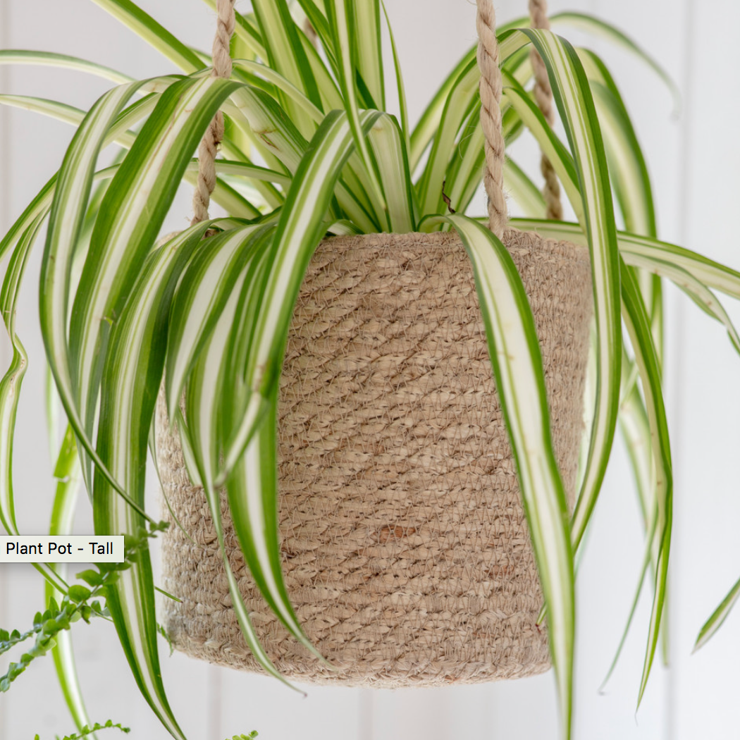 Jute Woven Hanging Plant Pot