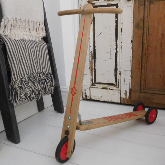 Vintage Wooden Scooter