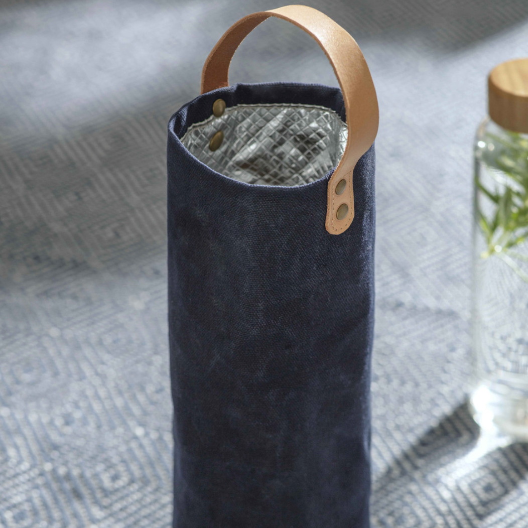 Canvas Cooler Bottle Bag