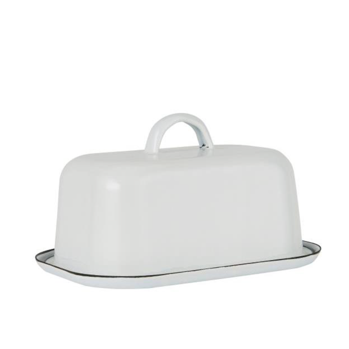 Traditional Enamel Butter Dish