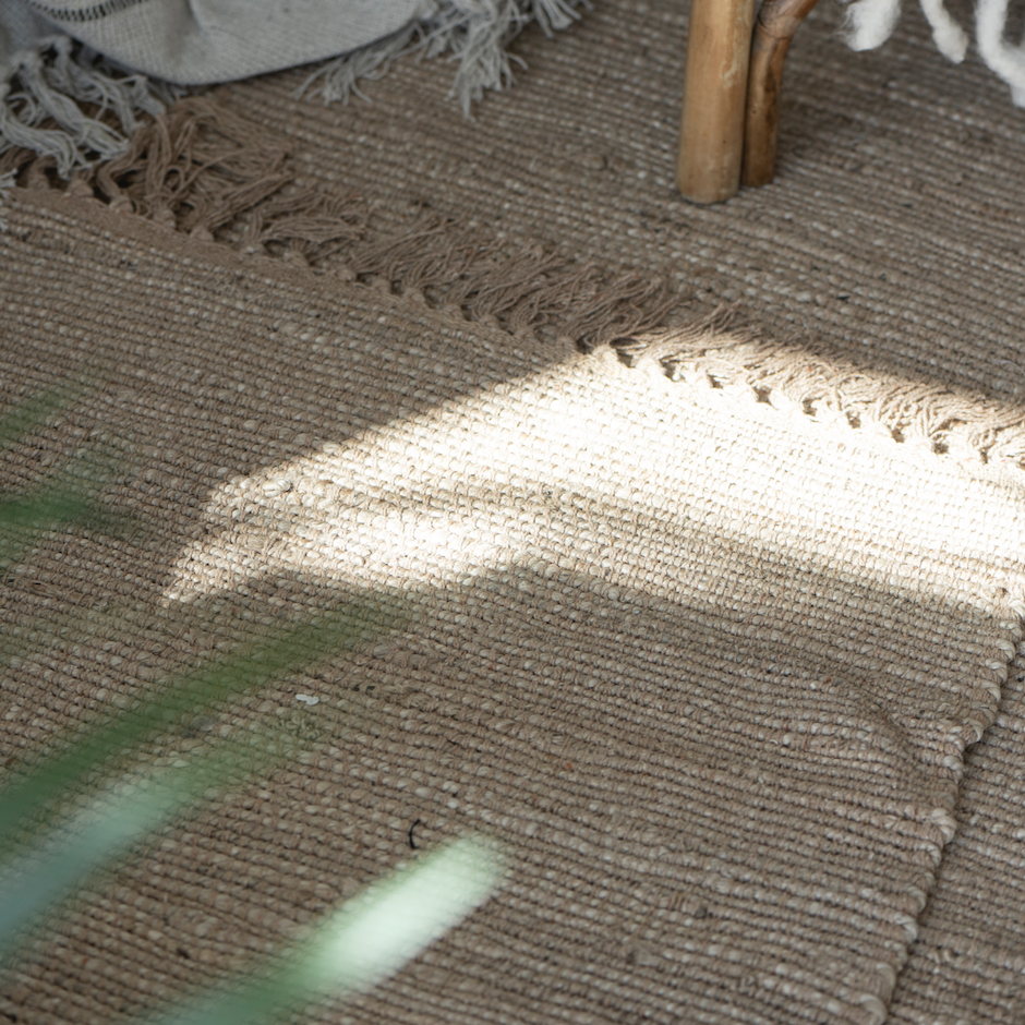 Jute And Cotton Rug