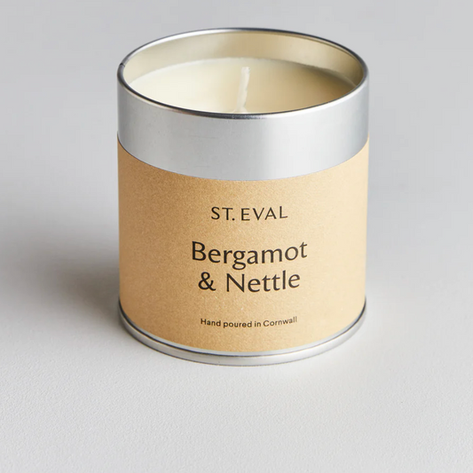 Bergamot & Nettle Scented Tinned Candle