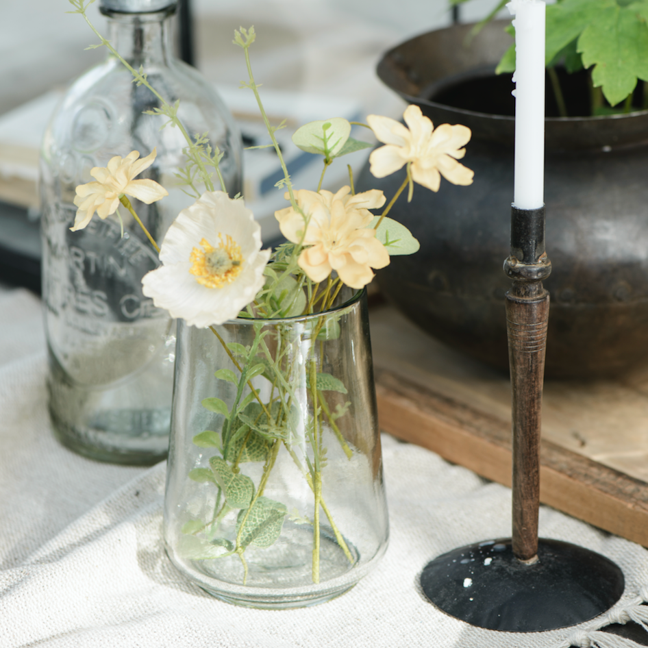 Handblown Conical Glass Vase