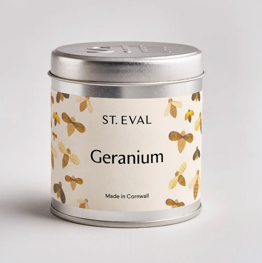 Geranium Scented Tinned Candle