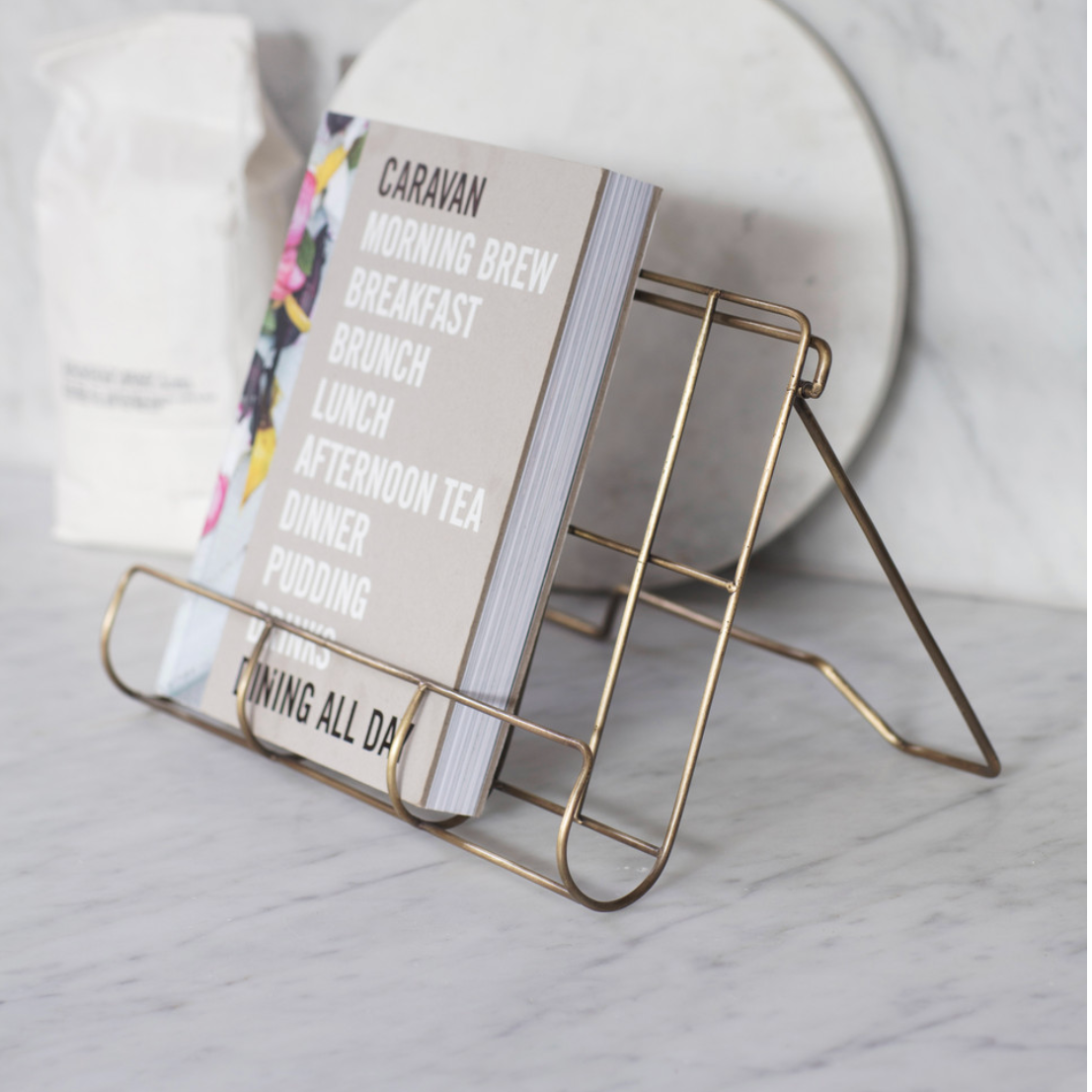 Brompton Antique Brass Cook Book Holder