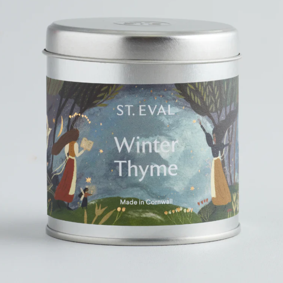 Winter Thyme Christmas Scented Tinned Candle