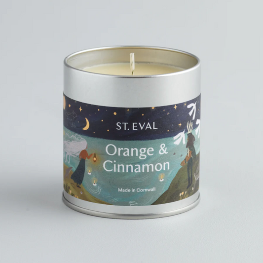 Orange And Cinnamon Christmas Scented Tinned Candle