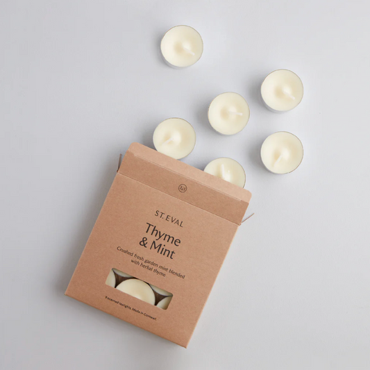 Thyme And Mint Scented Tealights