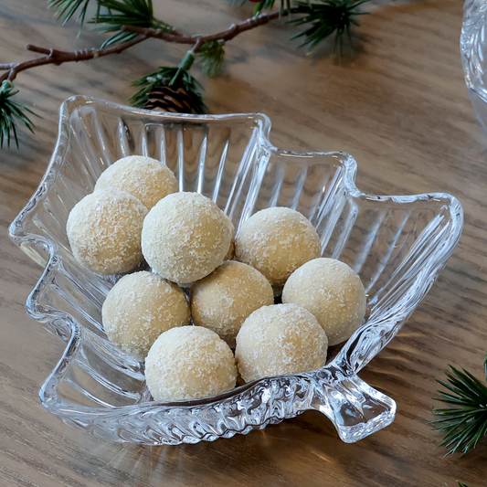 Christmas Tree Glass Serving Tray