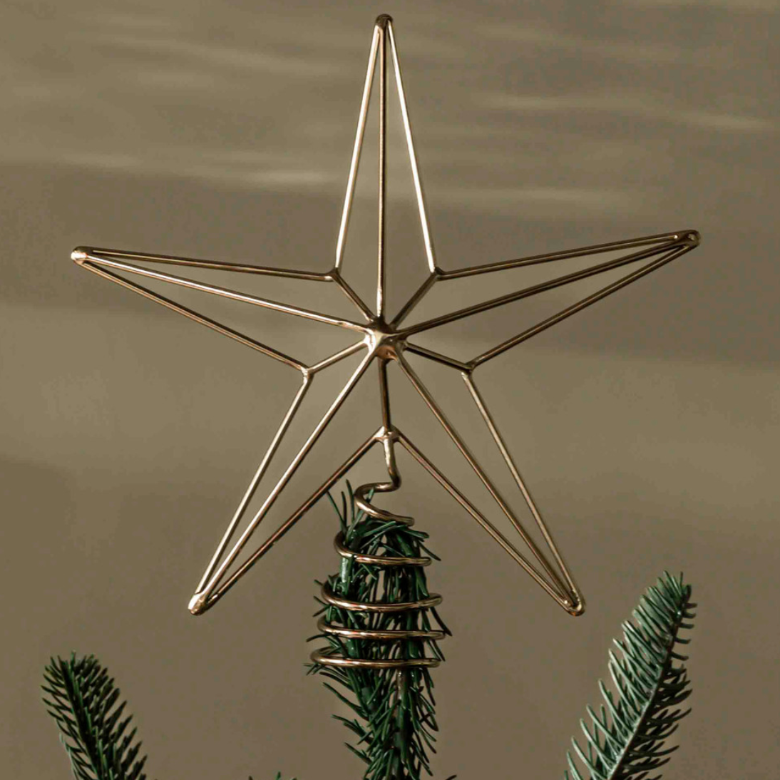 Metal Star Christmas Tree Topper