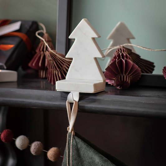 Marble Christmas Stocking Holder